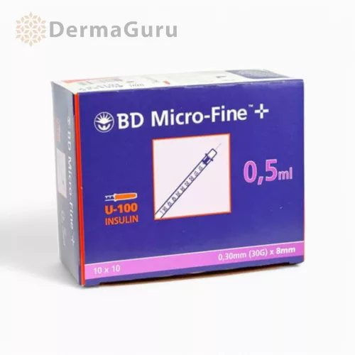 BD Micro-Fine+ ac 0,5 ml 30G, seringă de unică folosință, 10 buc