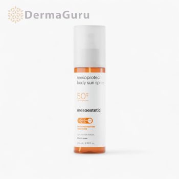   Mesoestetic Mesoprotech Body Sun Spray SPF 50+, spray pentru corp ultraușor cu protecție solară ridicată, 200 ml