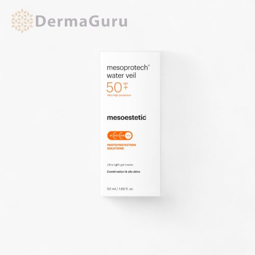 Mesoestetic Mesoprotech Water Veil SPF 50+, gel-cremă de protecție solară ultra-ușoară pentru piele normală și mixtă, 50 ml