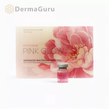   Mesoheal, Pink Glow, cocktail de albire cu peptide și glutation, 1x5ml, 1 fiolă, KORU PHARMA