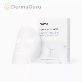 Mască facială cu acid hialuronic, 8 bucăți, Croma