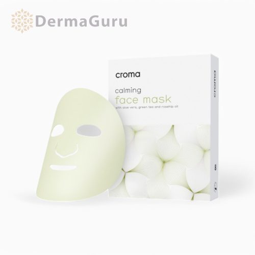Mască de față calmant, mască cu acid hialuronic, 8 buc., Croma