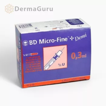   BD Micro-Fine+ Ac 0,30 ml 30G, seringă de unică folosință, 10 bucăți