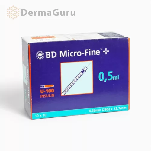 BD Micro-Fine+ Ac 0,5 ml 29G, seringă de unică folosință, 10 bucăți