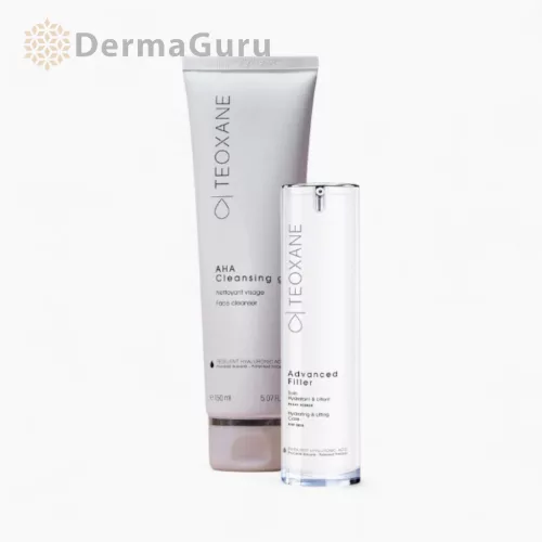 Teoxane Nourish Duo (Dry) - gel de curățare facială și cremă hidratantă pentru piele uscată (2 produse)