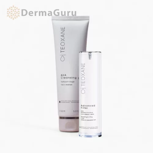 Teoxane Nourish Duo (Normal) - gel de curățare pentru față și cremă hidratantă pentru ten normal/mixt (2 produse)