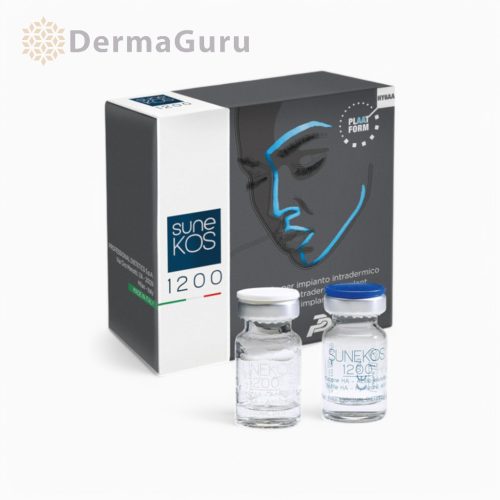 Sunekos 1200, filler hialuronic, aminoacizi, tratamentul ridurilor severe și al pielii deteriorate, 1 x 3 ml + 1 x 100 mg