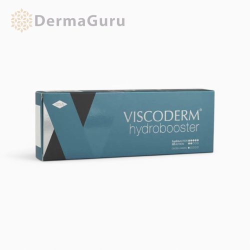 Viscoderm Hydrobooster, filler cu acid hialuronic, îmbunătățind elasticitatea pielii, strălucirea și netezimea, 1 x 1,1 ml